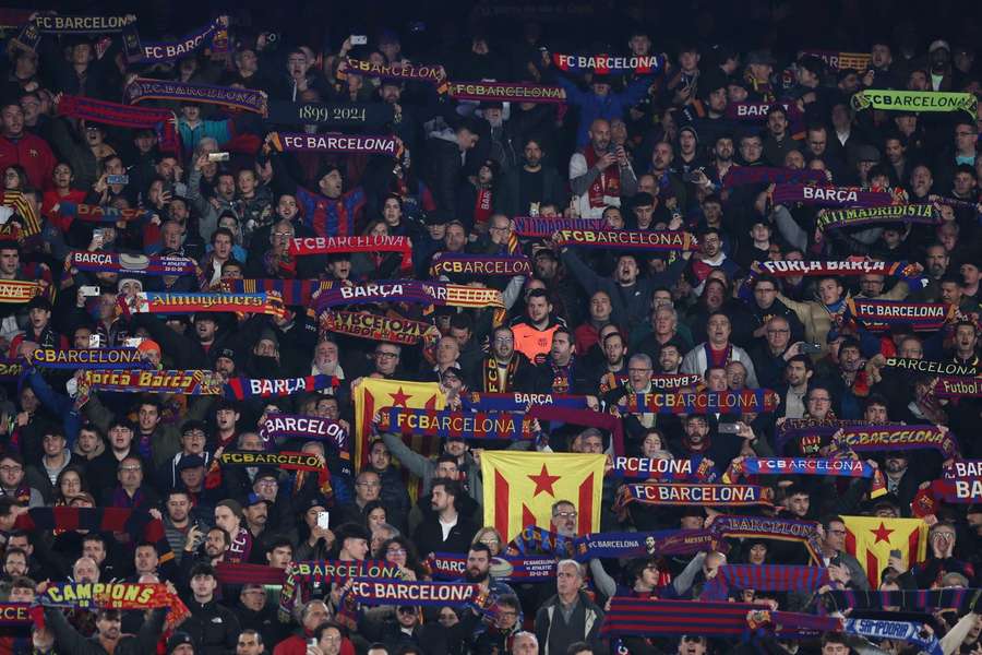Le gradinate blaugrana del Nou Camp Nou Le gradinate blaugrana del Nou Camp Nou