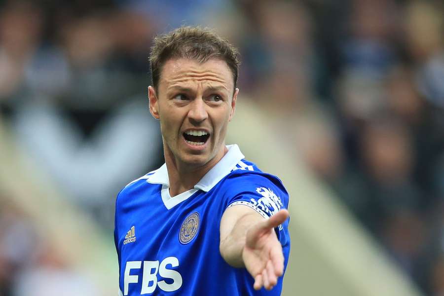 Leicester defender Jonny Evans