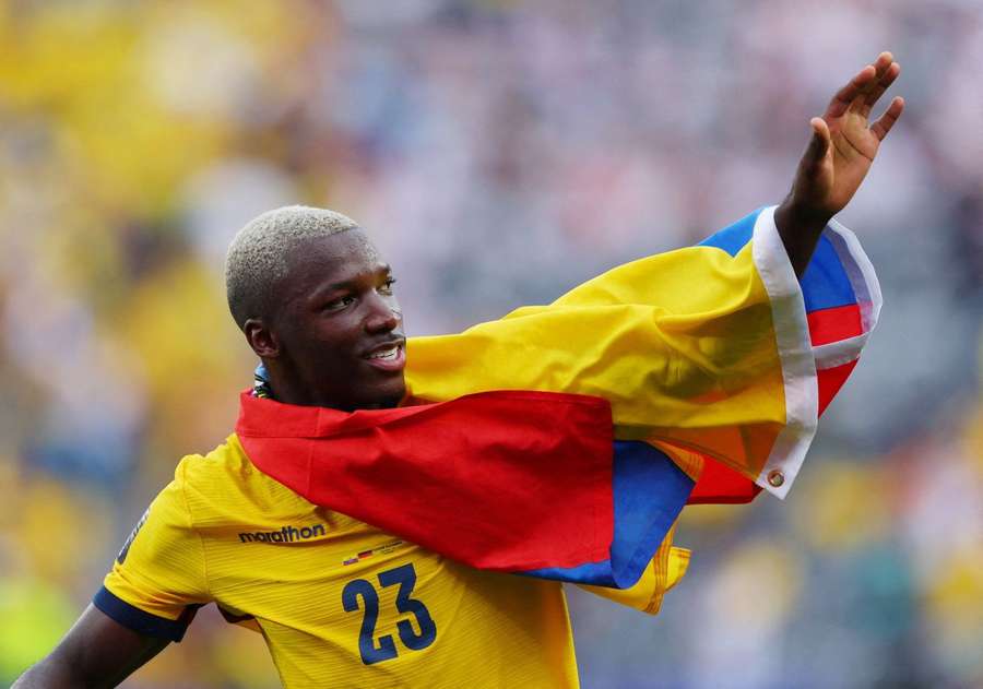 Ecuadors Moises Caicedo nach der überstandenen Gruppenphase Ecuadors Moises Caicedo nach der überstandenen Gruppenphase