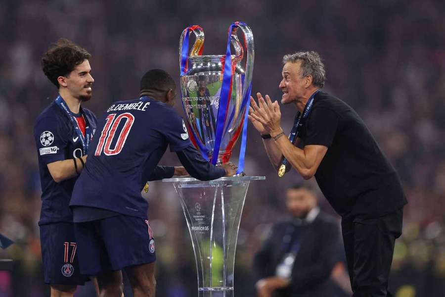 Finále Ligy mistrů ovládl francouzský tým PSG pod vedením kouče Enriqueho.