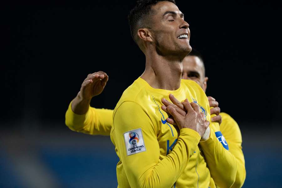 Ronaldo celebra un gol en la Champions asiática.