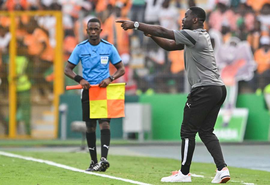 Emerse Fae was thrust into the hot-seat for the Ivorians Emerse Fae was thrust into the hot-seat for the Ivorians