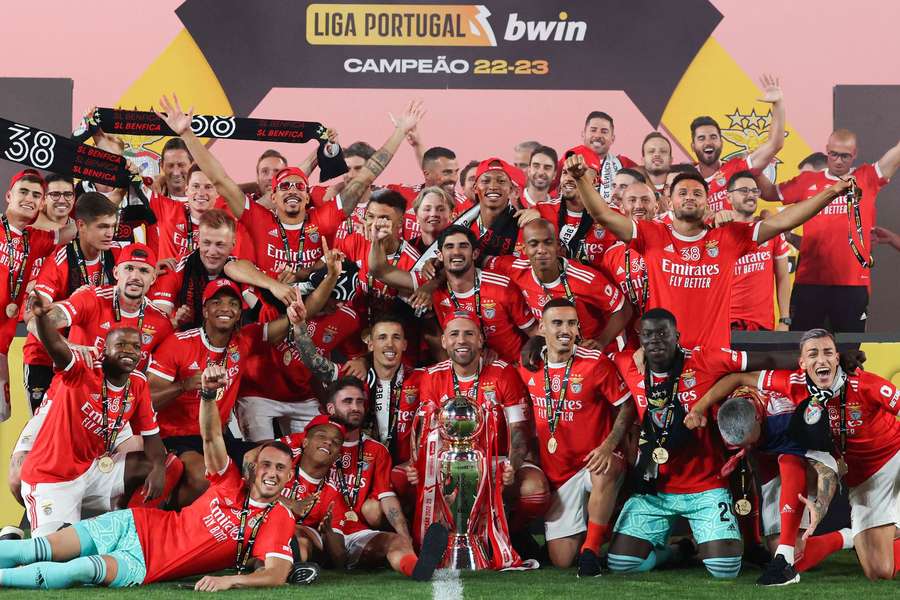 Benfica conquistou o título no sábado