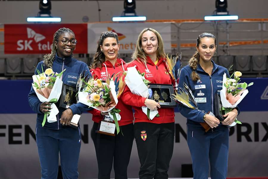 Sara Balzer, à droite, ici lors du World Grand Prix le 6 mai.