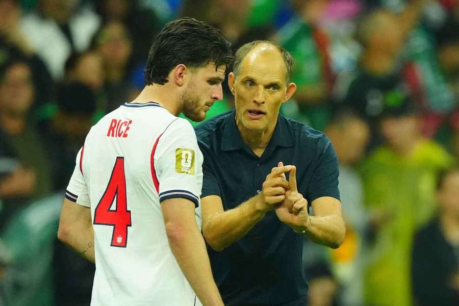 Thomas Tuchel și Declan Rice Thomas Tuchel și Declan Rice