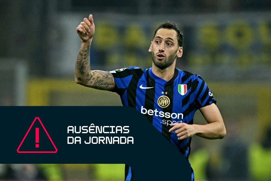 Hakan Calhanoglu em dúvida para o jogo com o Hellas Verona