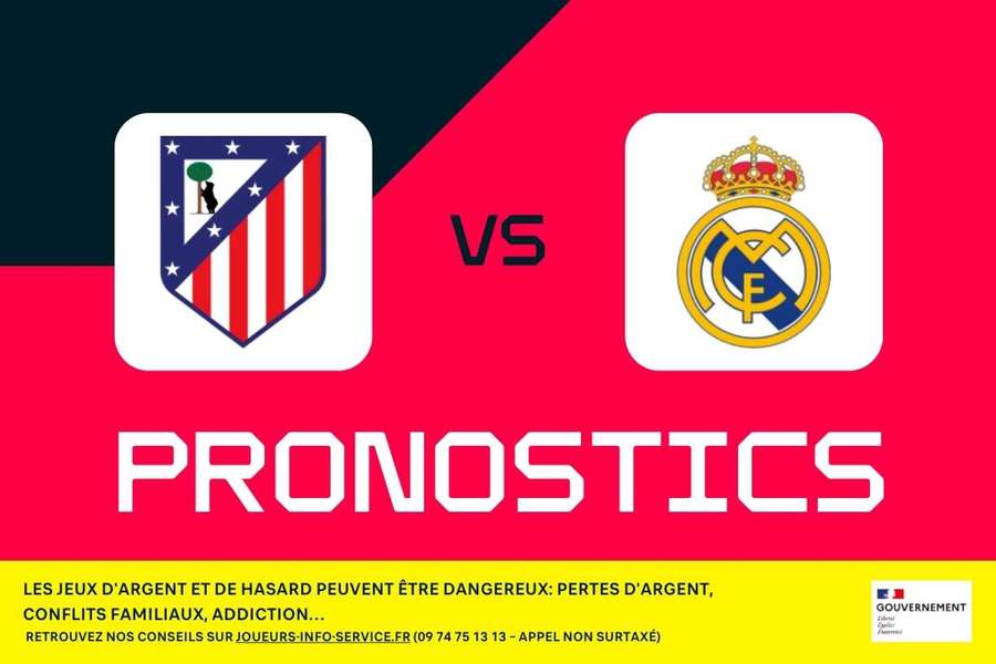 Atlético de Madrid - Real Madrid : pronostics, meilleurs paris et cotes (Liga)