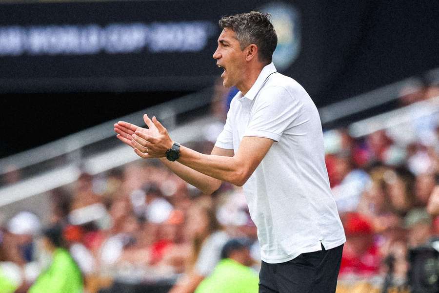 Bruno Lage, en un partido del Benfica