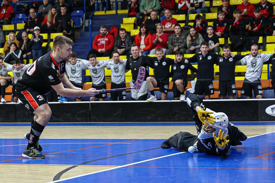 Hanousek v letošním play off 1. ligy.