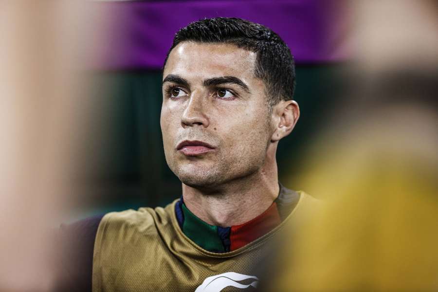 Ronaldo begon tegen Marokko op de bank, maar viel uiteindelijk wel in