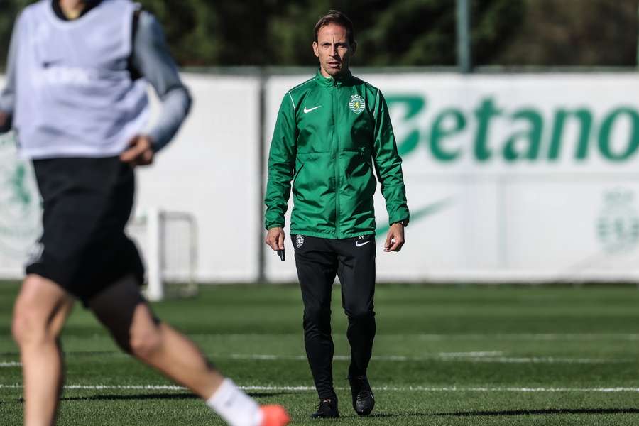 João Pereira no treino do Sporting