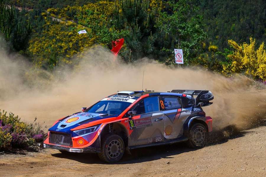 Tänak em ação no Rali de Portugal