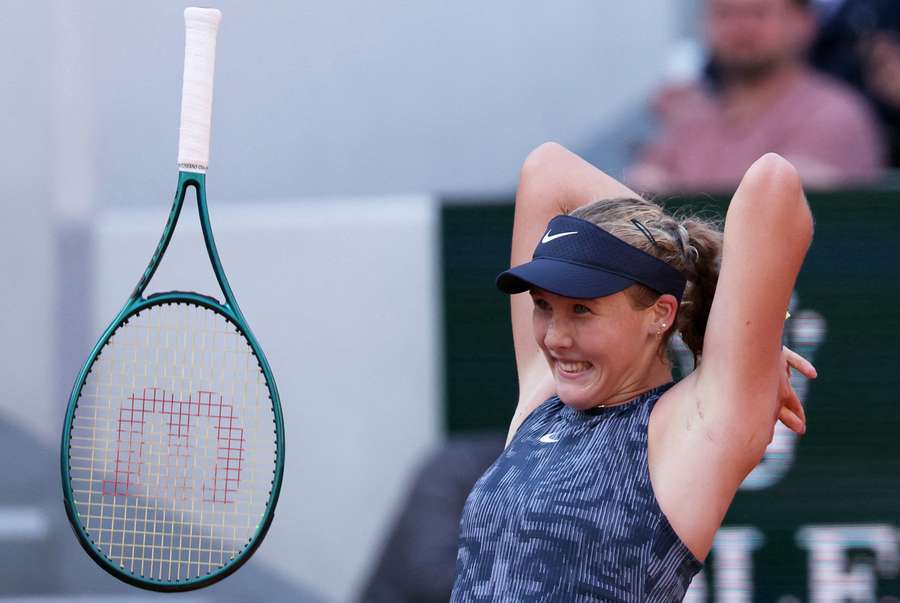 Andreeva reacts after beating Gracheva