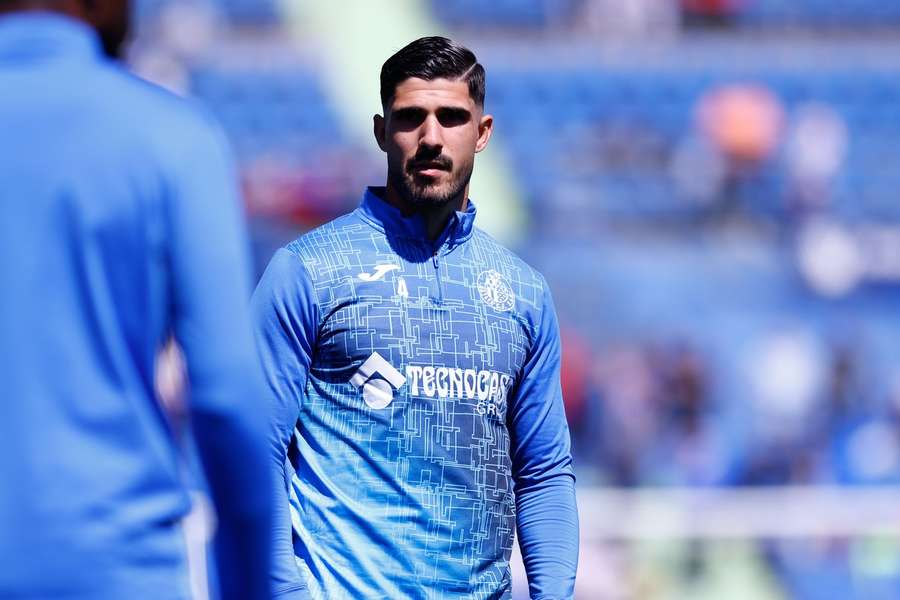 Juan Berrocal, con el Getafe Juan Berrocal, con el Getafe