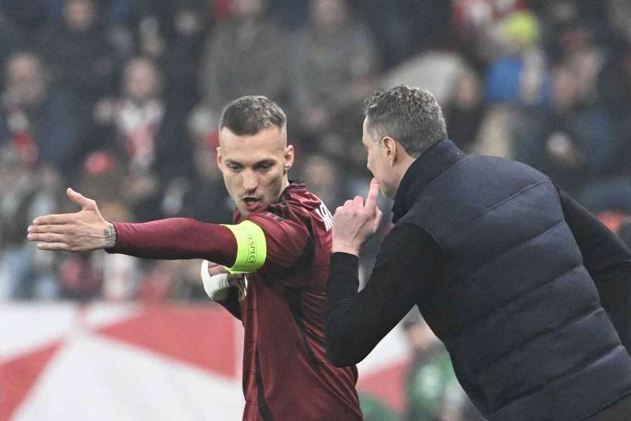 Kapitán Sparty Lukáš Haraslín během derby na Slavii.