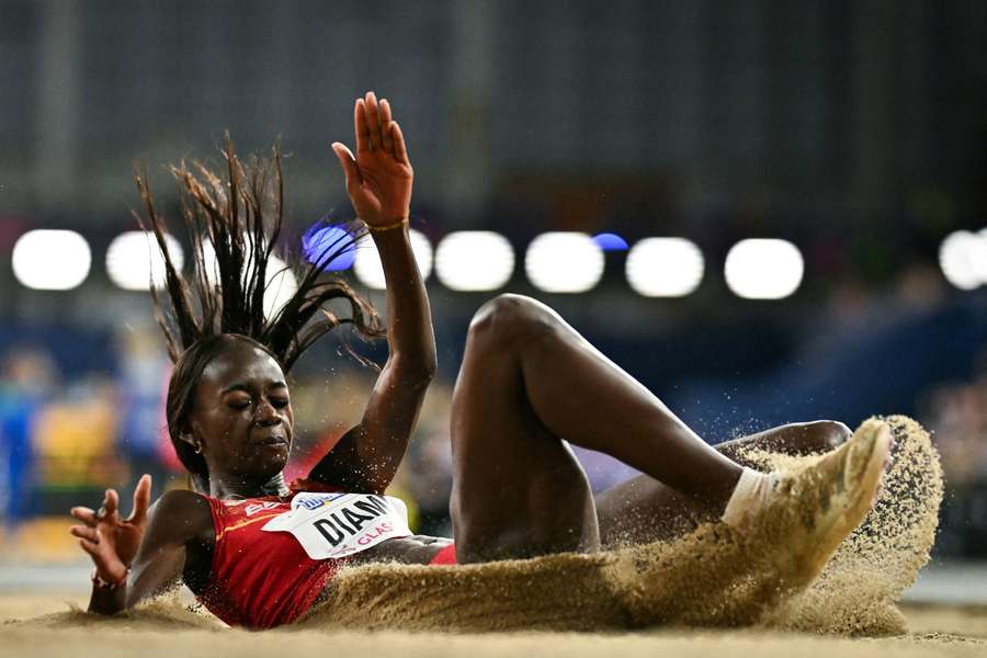 Fatima Diame, en el salto que le ha dado el bronce mundial