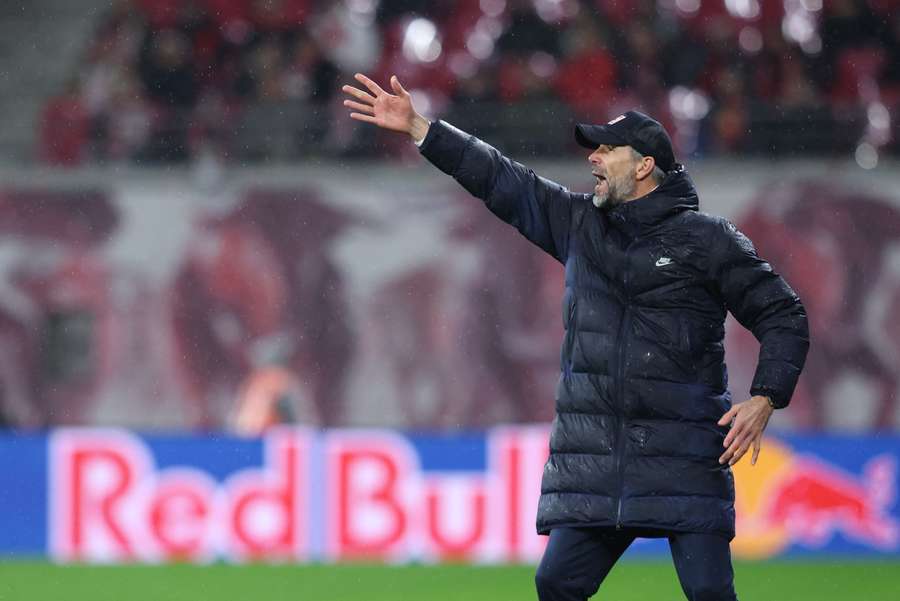 RB Leipzig-trainer Marco Rose zag zijn ploeg met 2-0 winnen