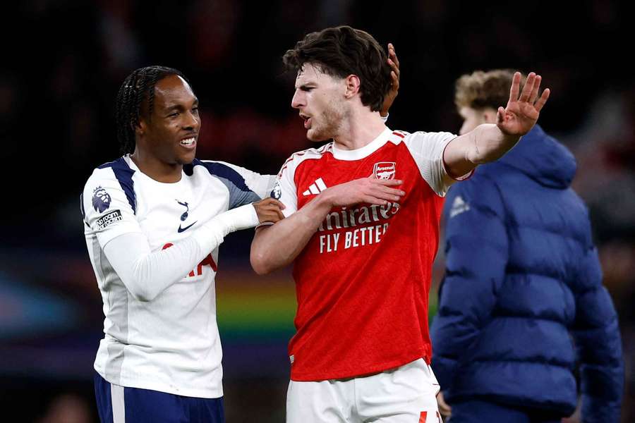 Mathys Tel com Declan Rice