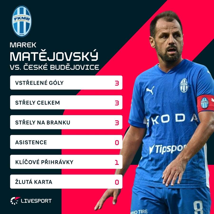 Statistiky hráče.