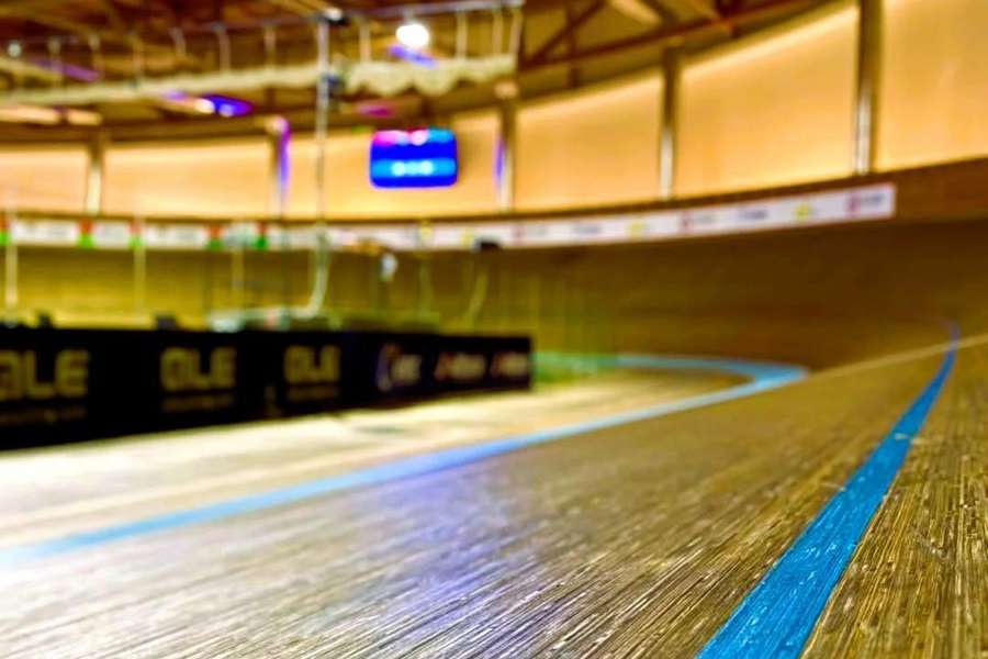 A pista do Velódromo Nacional de Sangalhos A pista do Velódromo Nacional de Sangalhos