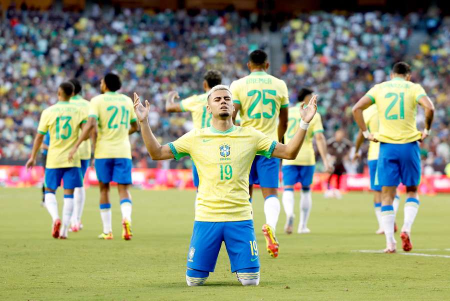 Andreas Pereira fez o primeiro golo pelo Brasil