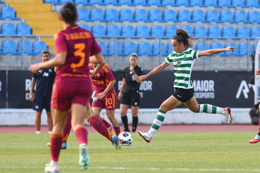 Sporting perdeu com a Roma em Rio Maior