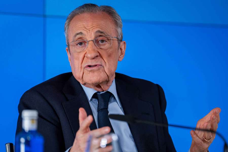 Real Madrid president Florentino Perez