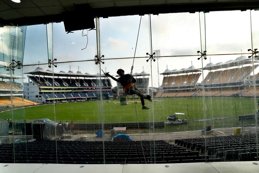Chennai's M. A. Chidambaram Stadium. Chennai's M. A. Chidambaram Stadium.