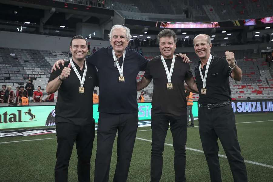 Rafael Menin, Rubens Menin, Renato Salvador e Ricardo Guimarães, do Atlético-MG