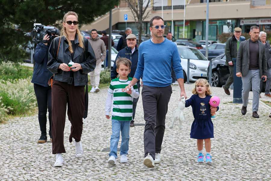 Frederico Varandas, presidente do Sporting, antes de ir votar
