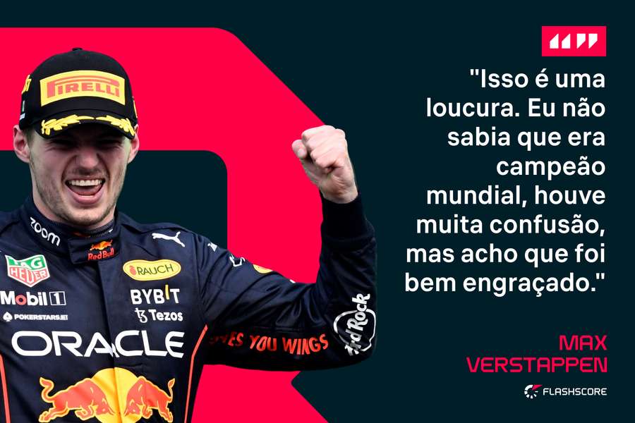 Verstappen descreveu a sensação do bicampeonato mundial no Japão