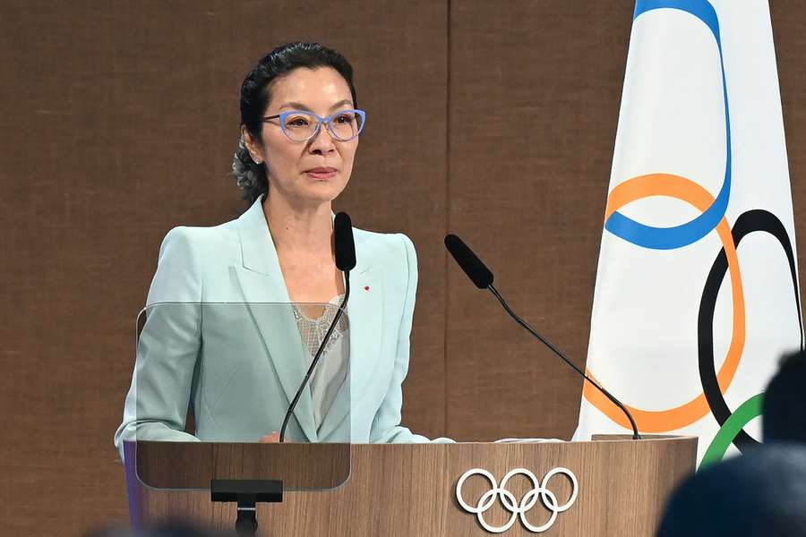 Michelle Yeoh à Mumbai ce mardi.