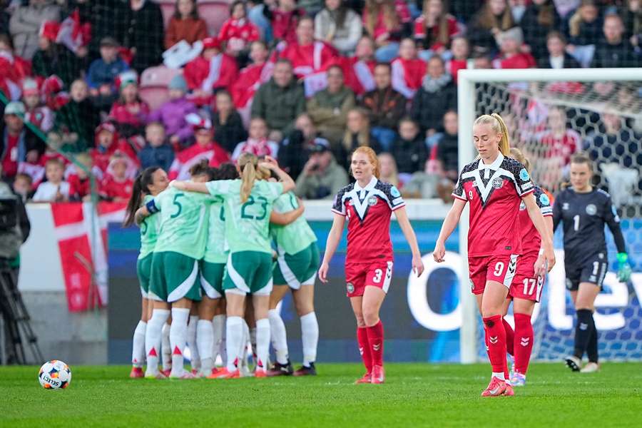 Italy celebrate a surprising 3-0 win in Herning
