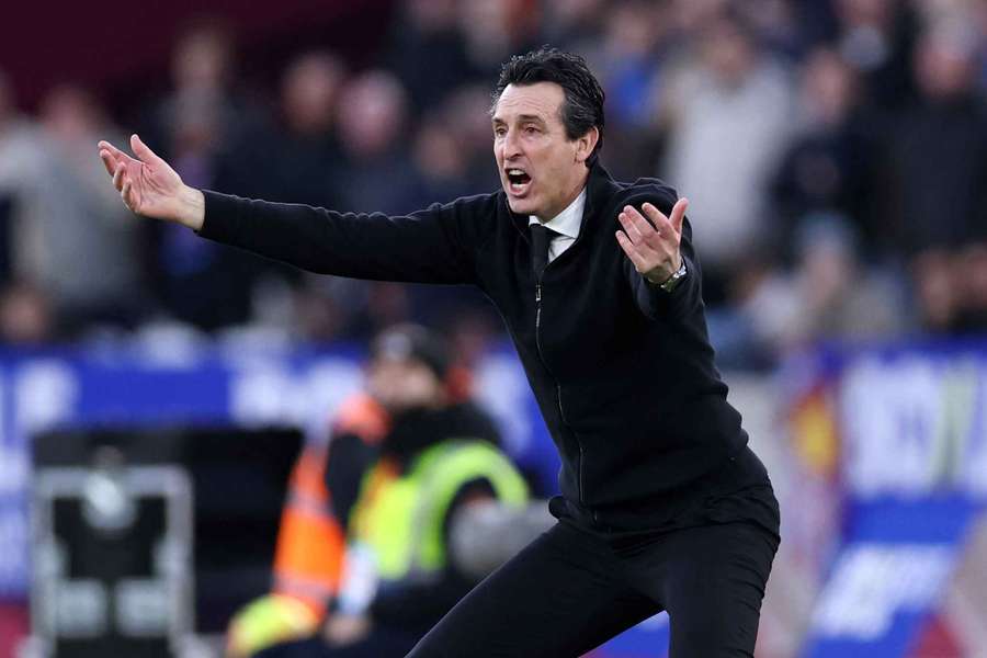Aston Villa manager Unai Emery