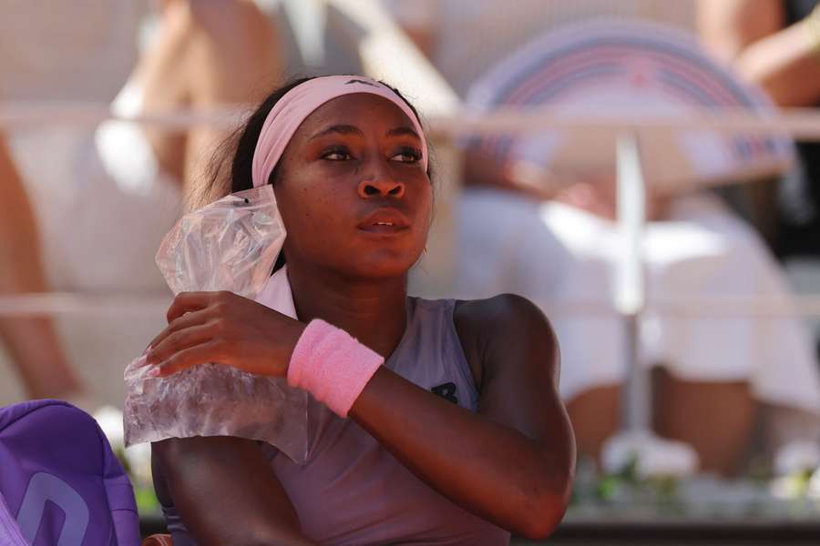 Coco Gauff had to deal with the scorching heat