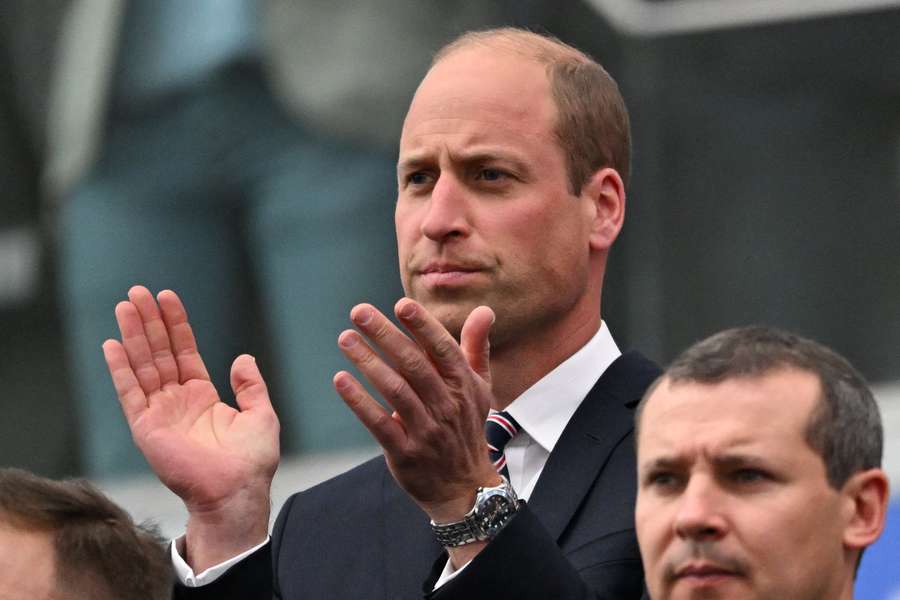 Prins William was eerder ook aanwezig bij Denemarken-Engeland