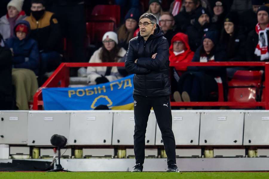Juric watches on as Southampton lose to Forest