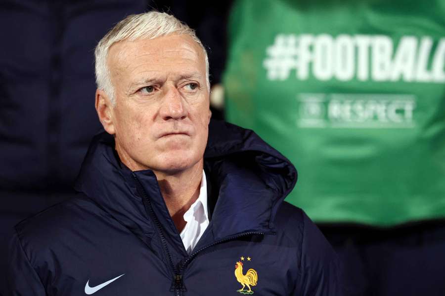 Didier Deschamps à Reykjavik le 13 octobre.