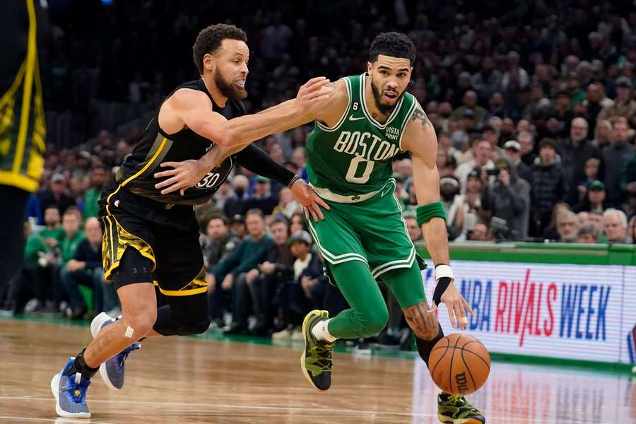 Curry and Tatum went head to head