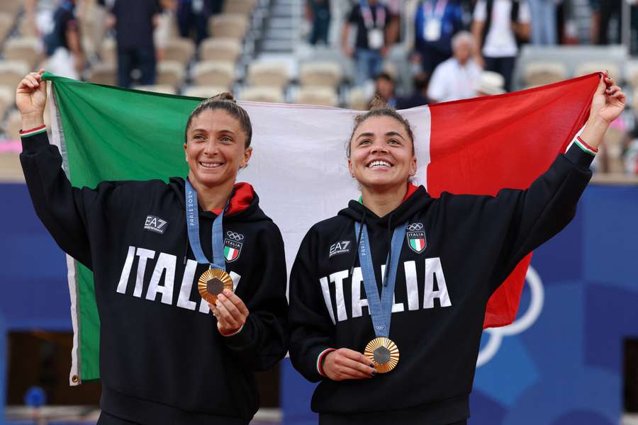 Errani and Paolini won gold for Italy