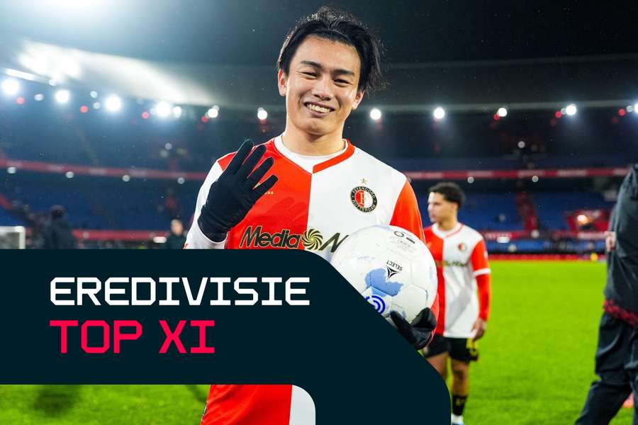 Feyenoord's Ayase Ueda scored four times against PEC Zwolle