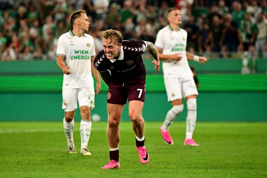 Miller erzielte das Goldtor für die Hearts – und verletzte sich dabei