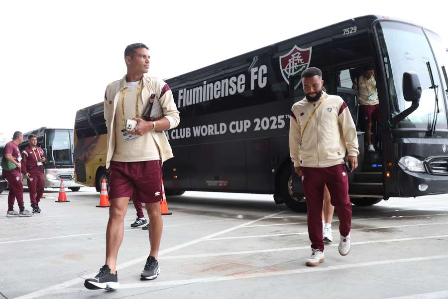 Thiago Silva e Samuel Xavier, dois dos jogadores mais experientes do Fluminense