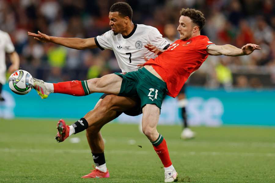 Diogo Jota avec le Portugal en Ligue des nations.
