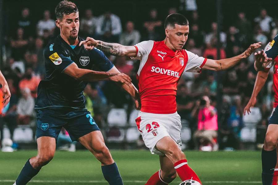 SC Braga teve jogo complicado na Sérvia
