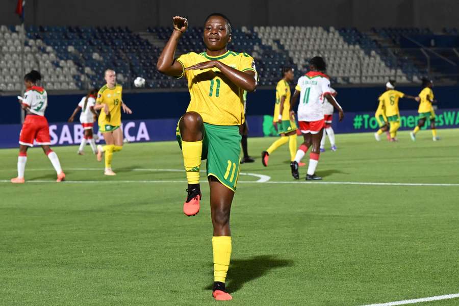 Thembi Kgatlana scored in the first half with what proved the winner Thembi Kgatlana scored in the first half with what proved the winner