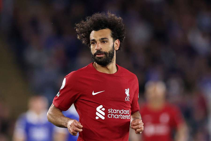 Salah looks on 