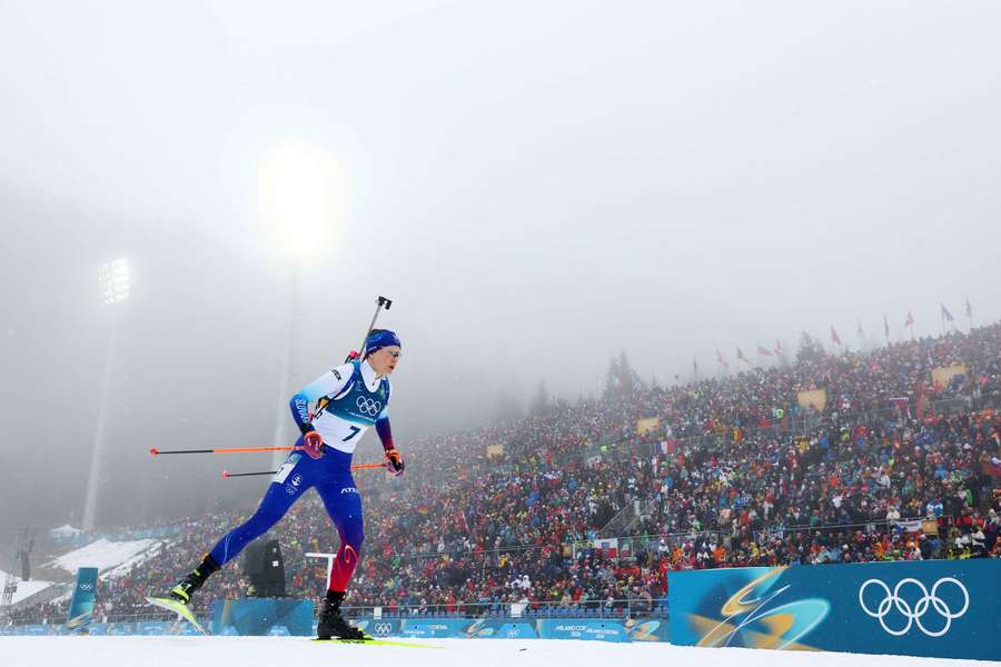 Mária Remeňová počas nedeľného šprintu.