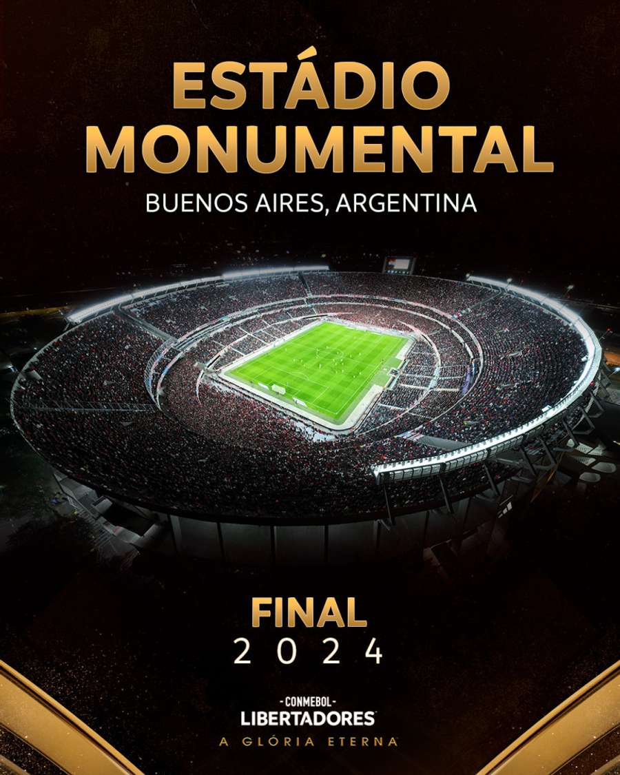 Final da Libertadores será no Monumental de Núñez