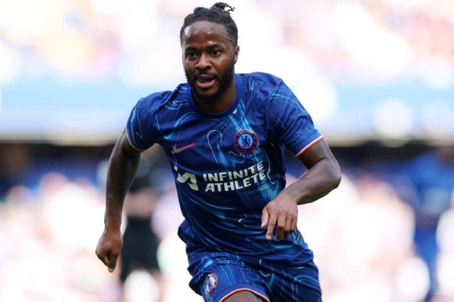 Raheem Sterling in action Raheem Sterling in action